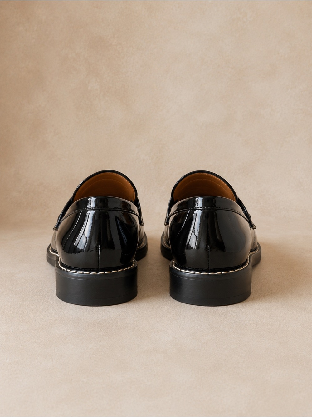 Franco Sarto Black Patent Leather Penny Loafers Women’s Size 6 Like New - Picture 4 of 5